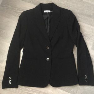 Calvin Klein Black Suit Jacket SZ 6 like new